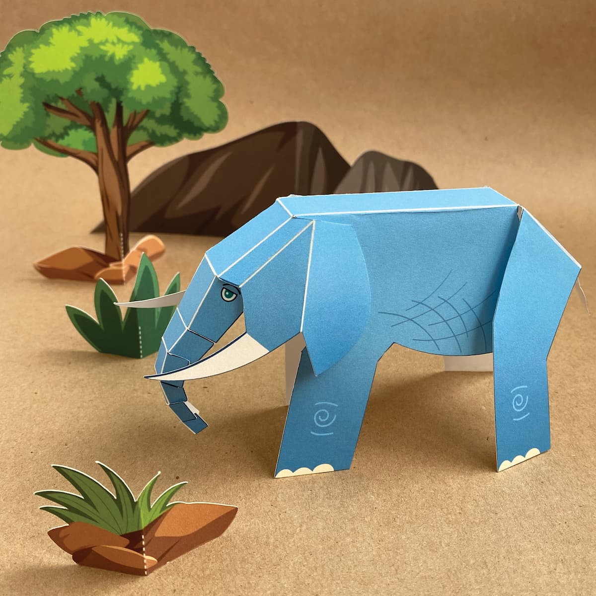 DIY Paper Elephant Mozaic Studio