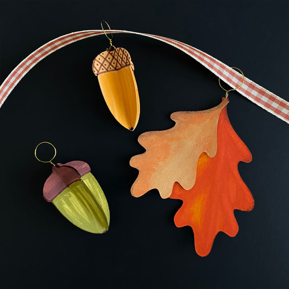 DIY Acorn Paper Craft & Fall Leaf SVG Files – 3D Decor Tutorial Mozaic Studio