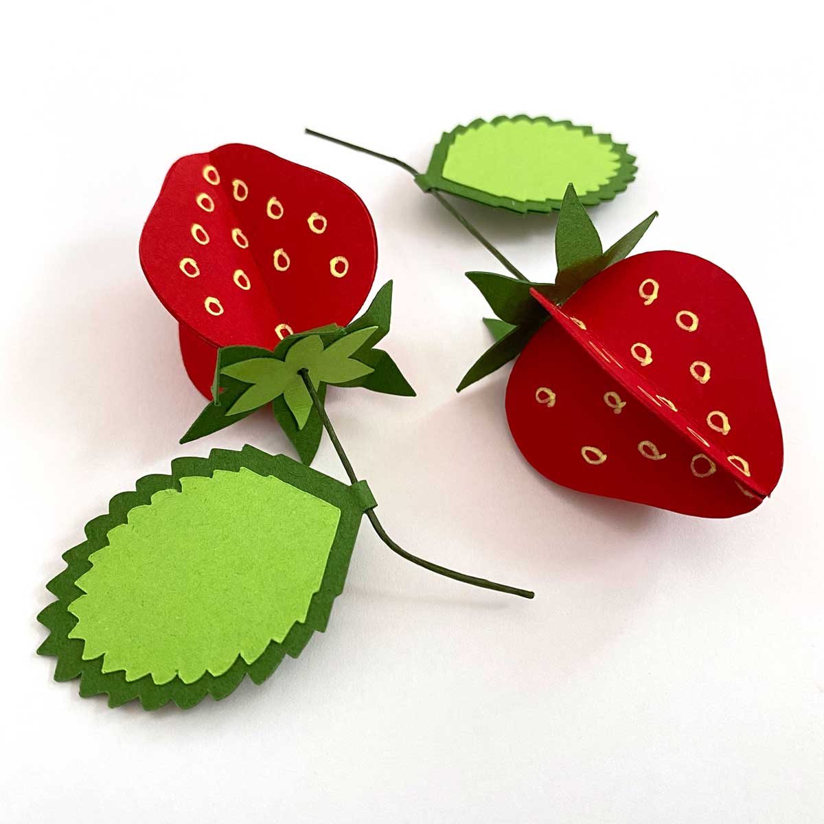 Handmade Paper Strawberries Mozaic Studio