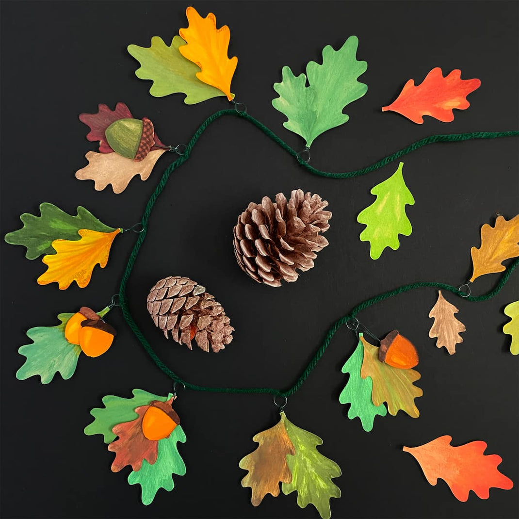 Acorn-Leaf Garland Tutorial | Cakewalk DIY – Mozaic Studio